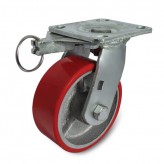 Polyurethane (PU) Castor Wheels Cast Iron 497XUQ200P45